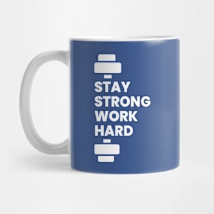 Gym motivational quote typography design Mug